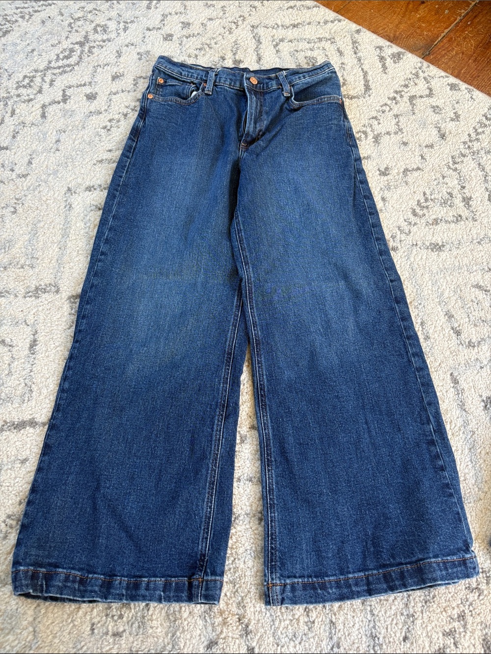 GAP Dark Blue Wide-Leg Women's Jeans